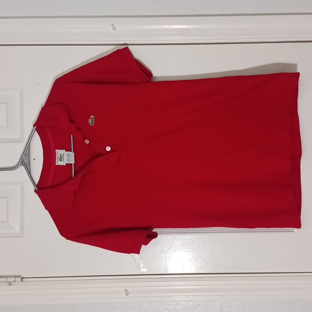 Lacoste Polo Red Pique Short-Sleeve Men's Classic Fit